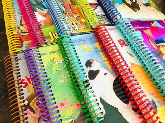 plasticcoilbooks various coil bound books with colourful coils